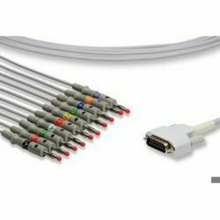 ILB GOLD Replacement For Nihon Kohden, Cardiofax C Direct-Connect Ekg Cables CARDIOFAX C DIRECT-CONNECT EKG CABLES